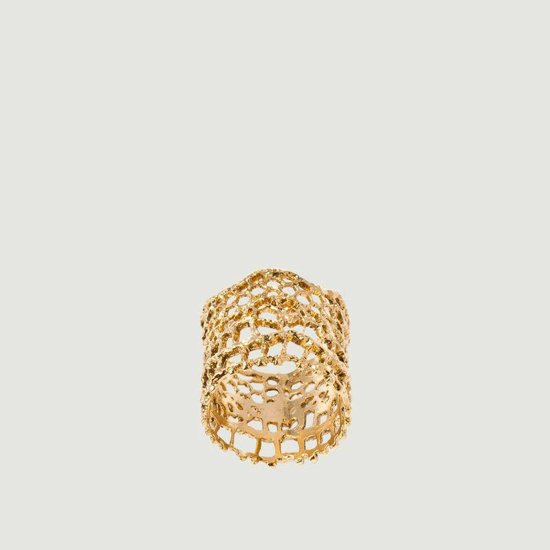 商品AURELIE BIDERMANN|Dentelle Ring Gold AURÉLIE BIDERMANN,价格¥1872,第1张图片