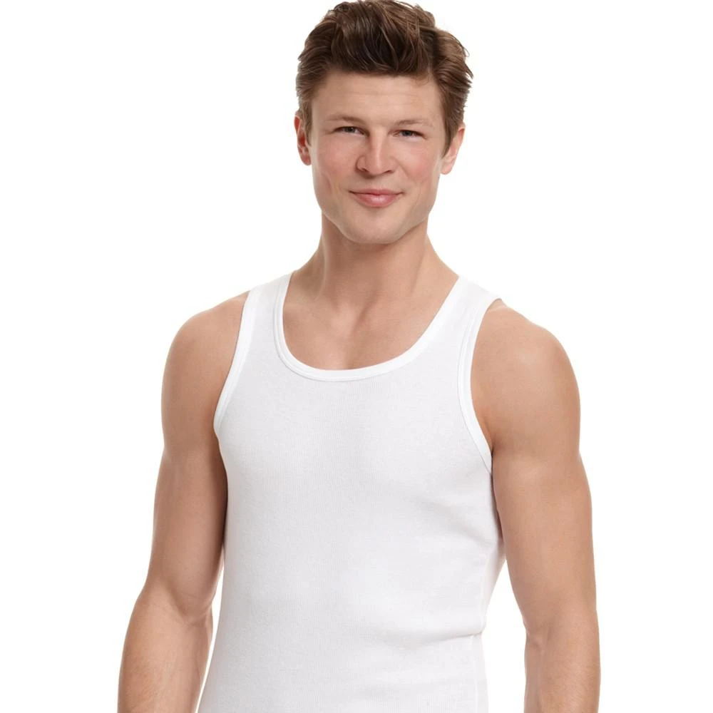 商品Tommy Hilfiger|Tommy Hilfiger 3+1 Bonus Pack Cotton Tank - 09TTK02背心,价格¥191,第2张图片详细描述