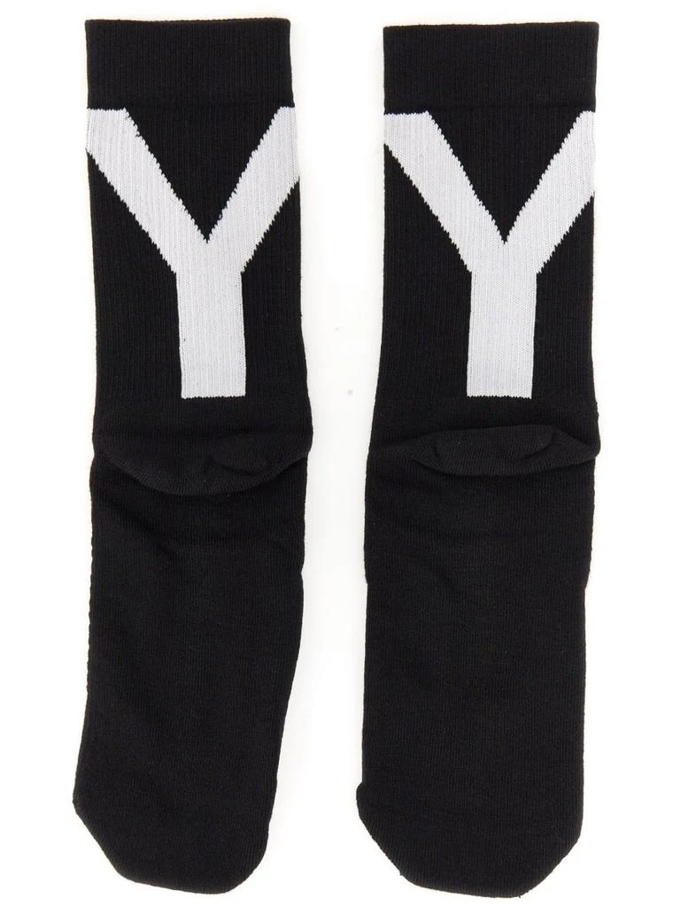 商品Y-3|Y-3 Logo Intarsia-Knitted Ankle Length Socks,价格¥342,第2张图片详细描述