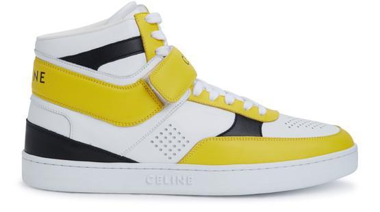 商品Celine|Ct-03 High Sneaker With Scratch In Calfskin,价格¥6255,第1张图片