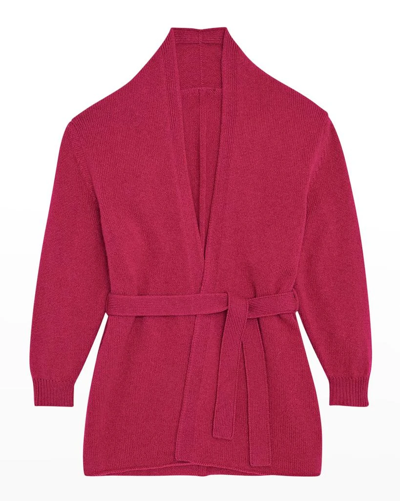 商品The Row|Girl's Belted Solid Cashmere Cardigan, Size 2-10,价格¥1890,第1张图片