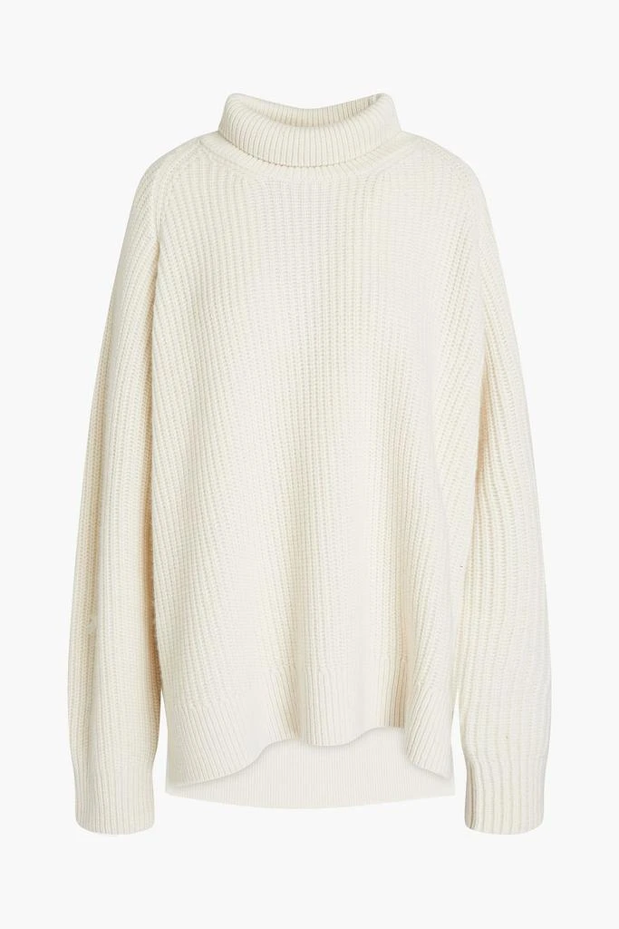 商品ROSETTA GETTY|Ribbed cashmere turtleneck sweater,价格¥1896,第1张图片