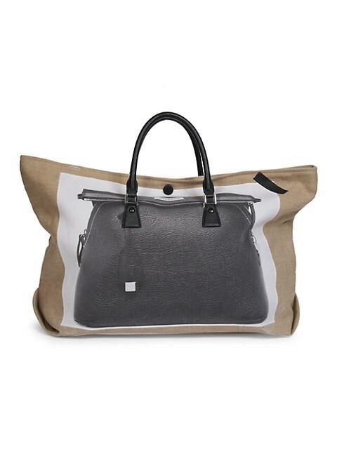 商品MAISON MARGIELA|New Printed Linen Shopper,价格¥9164,第1张图片