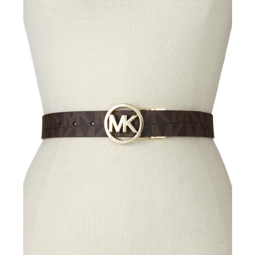 商品Michael Kors|Plus-Size Reversible Signature with Logo Buckle Belt,价格¥431,第5张图片详细描述