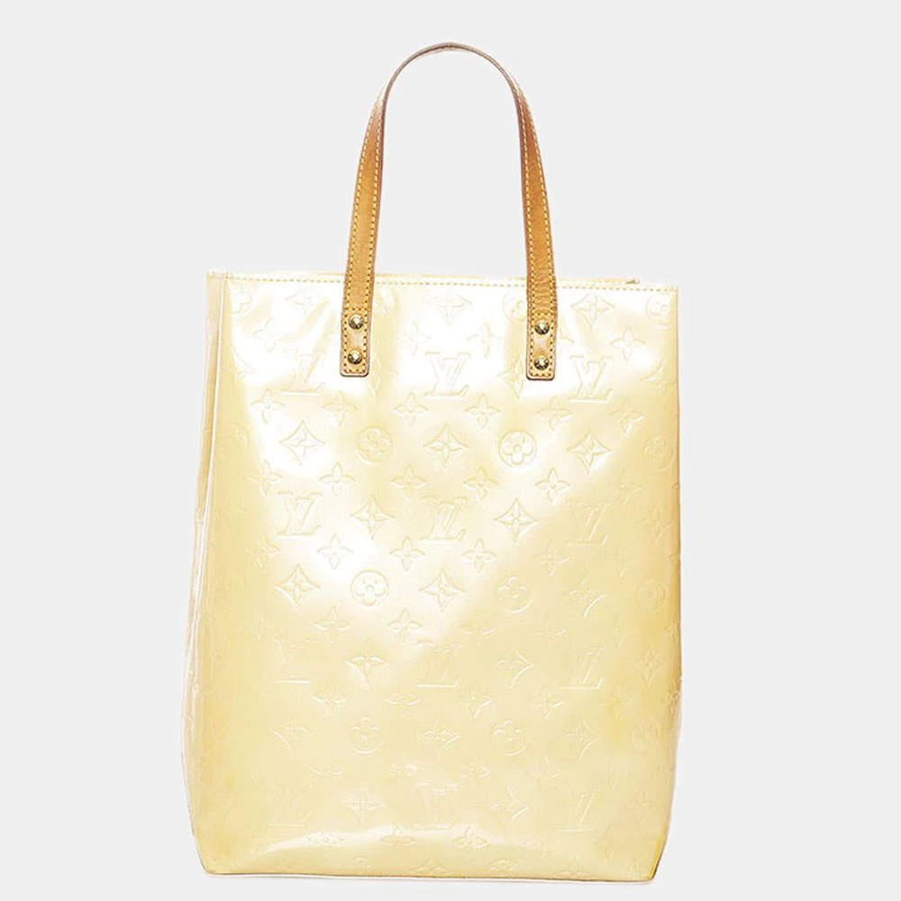 商品[二手商品] Louis Vuitton|Louis Vuitton White Monogram Vernis Reade MM Bag,价格¥3790,第2张图片详细描述