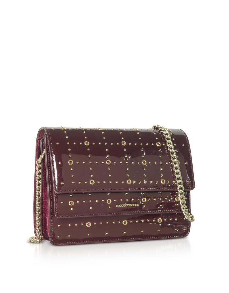 商品Roccobarocco 罗可巴罗可|Gazpacho Burgundy Eco-Patent Leather Flap Shoulder Bag,价格¥493,第5张图片详细描述