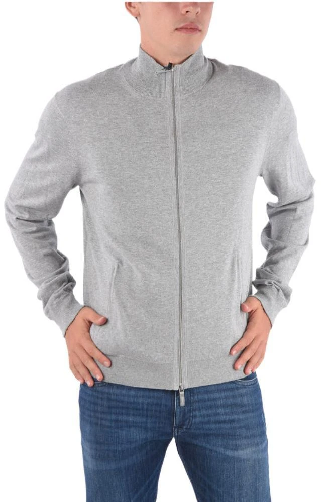 商品Giorgio Armani|Giorgio Armani Men's Grey Other Materials Sweatshirt,价格¥1740,第1张图片