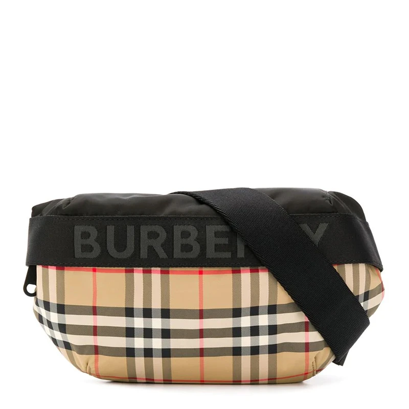 商品[国内直发] Burberry|BURBERRY 拼色中性腰包 8026557,价格¥6181,第1张图片