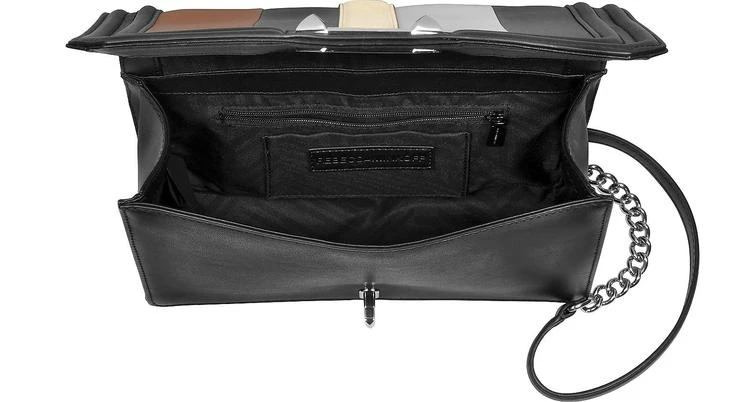 商品Rebecca Minkoff|Rebecca Minkoff 黑色和杏色皮革小号Love斜挎包,价格¥1676,第4张图片详细描述