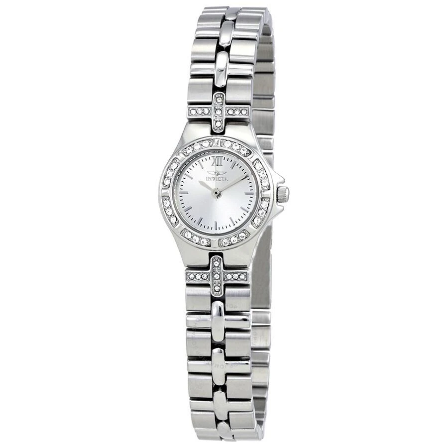 商品Invicta|Wildflower Silver Dial Stainless Steel Ladies Watch 0132,价格¥369,第1张图片