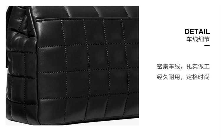 商品[国内直发] Michael Kors|MK女包 MICHAEL KORS 迈克·科尔斯 专柜款奢侈品SOHO时尚链条单肩斜挎包大号 黑色 30F0G1SL3L BLACK,价格¥2119,第17张图片详细描述