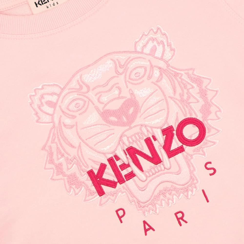 商品Kenzo|Girls Pale Pink Tiger Sweatshirt,价格¥431,第2张图片详细描述