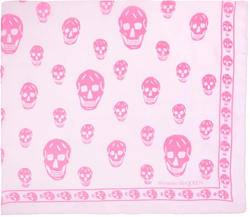 商品Alexander McQueen|Pink Skull Scarf,价格¥866,第1张图片