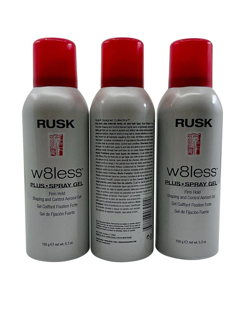 商品Rusk|W8less Spray Gel Firm Hold 5.3 OZ Set of 3,价格¥271,第3张图片详细描述