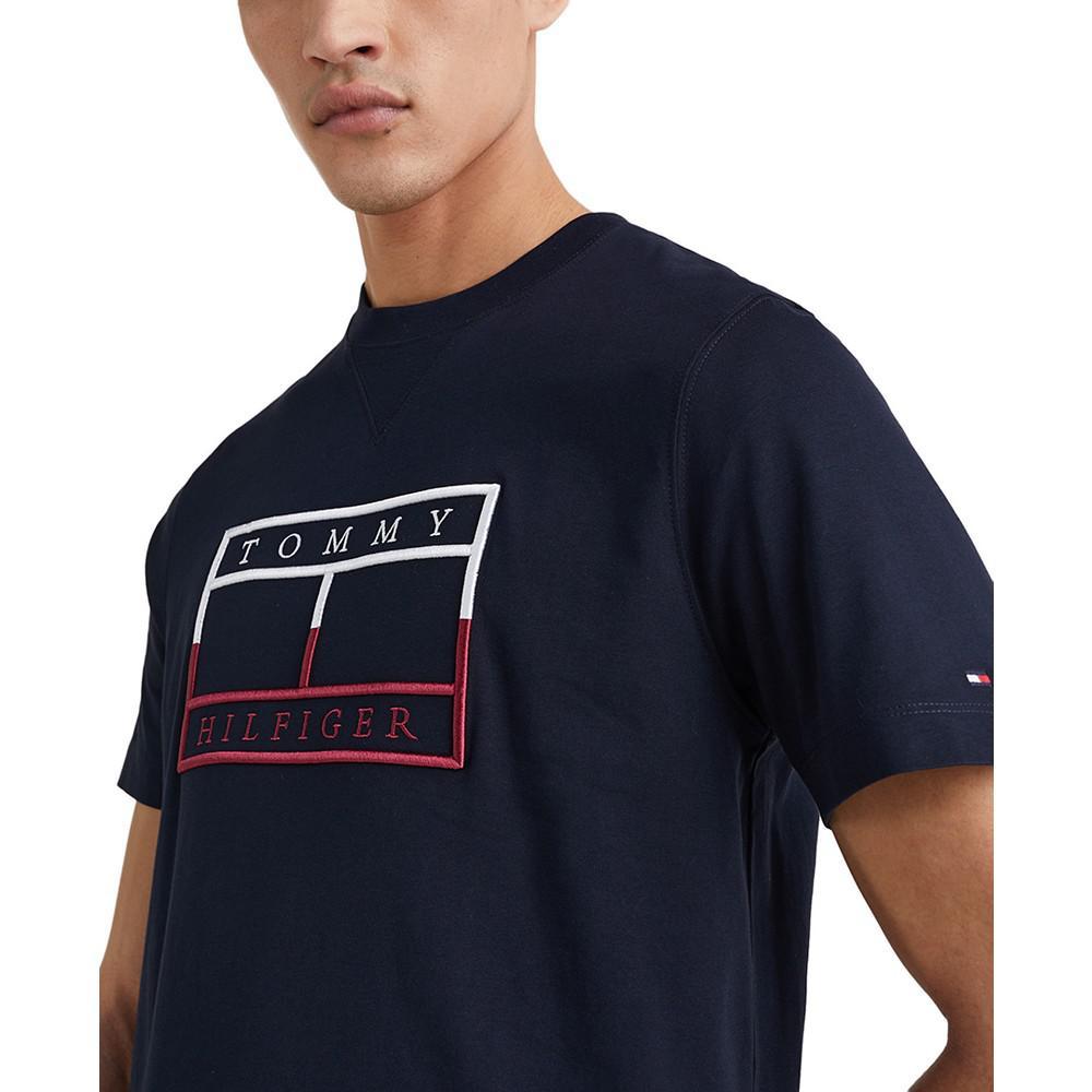 商品Tommy Hilfiger|Men's Outline Linear Flag T-Shirt,价格¥350,第6张图片详细描述
