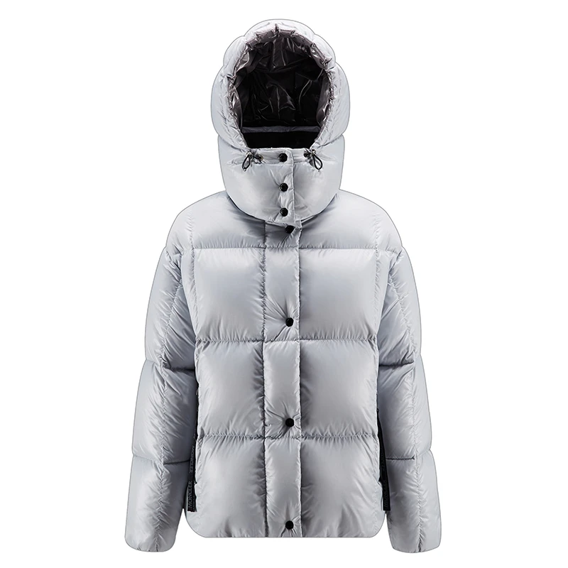 商品Moncler|Moncler/蒙克莱 22年秋冬新款 Parana系列 女士淡紫色/深灰色短款衬垫羽绒服夹克H20931A000656895090F,价格¥11428,第1张图片