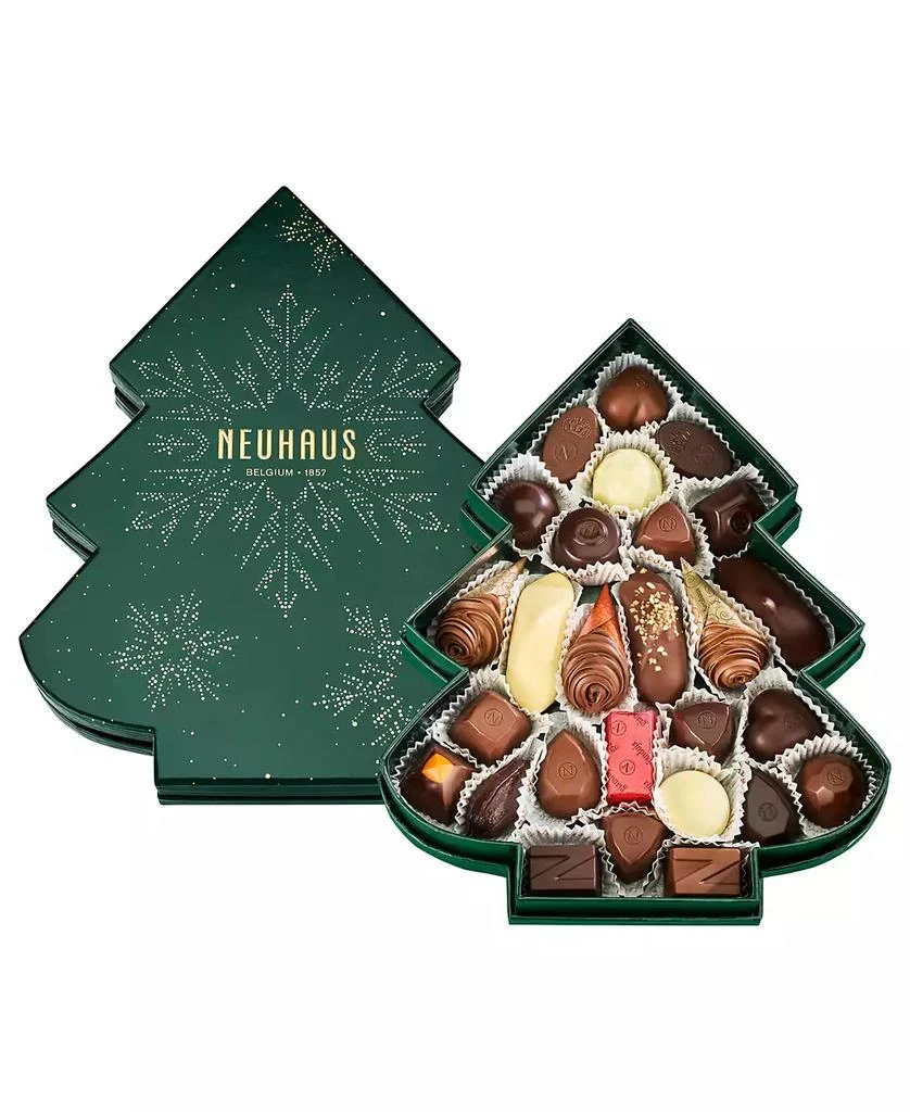 商品Neuhaus|Holiday Tree-Shaped Chocolate Gift Box, 27 Piece,价格¥562,第1张图片