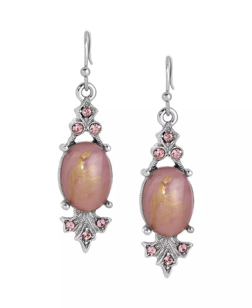 商品2028|Acrylic Stone Crystal Accent Drop Earrings,价格¥288,第2张图片详细描述