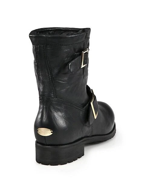 商品Jimmy Choo|Youth Leather Biker Boots,价格¥7119,第2张图片详细描述