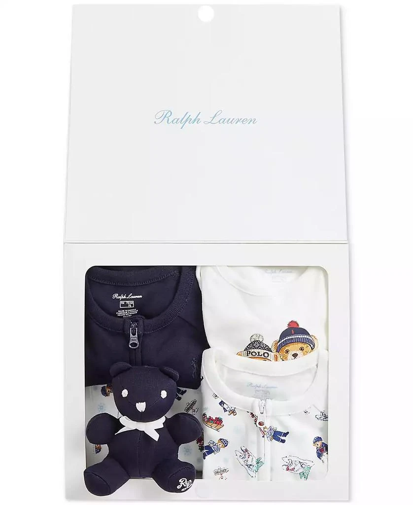 商品Ralph Lauren|Baby Cotton Polo Bear Gift Set,价格¥1108,第2张图片详细描述