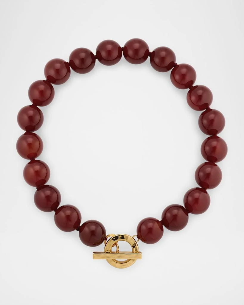 商品NEST Jewelry|Carnelian Gemstone Statement Strand Necklace,价格¥2670,第1张图片