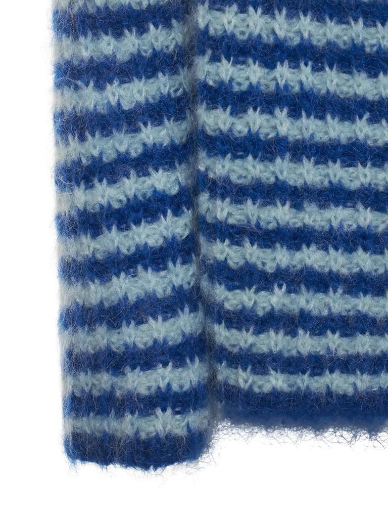 Janzir Striped Mohair Blend Knit Sweater商品第4张图片规格展示