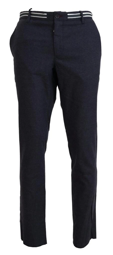 商品DOMENICO TAGLIENTE|Doico Tagliente Black Polyester Tapered Dress Pants,价格¥714,第1张图片