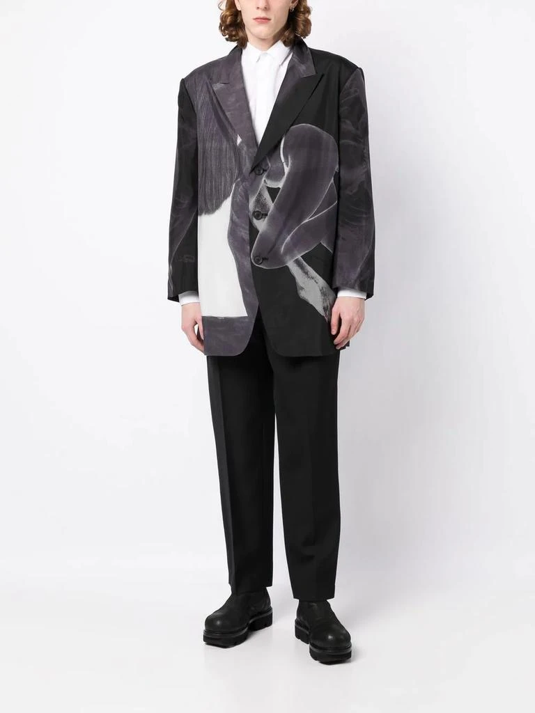 商品YOHJI YAMAMOTO|YOHJI YAMAMOTO POUR HOMME K-NUDE 5 DESIGN 3BS JACKET,价格¥9620,第3张图片详细描述