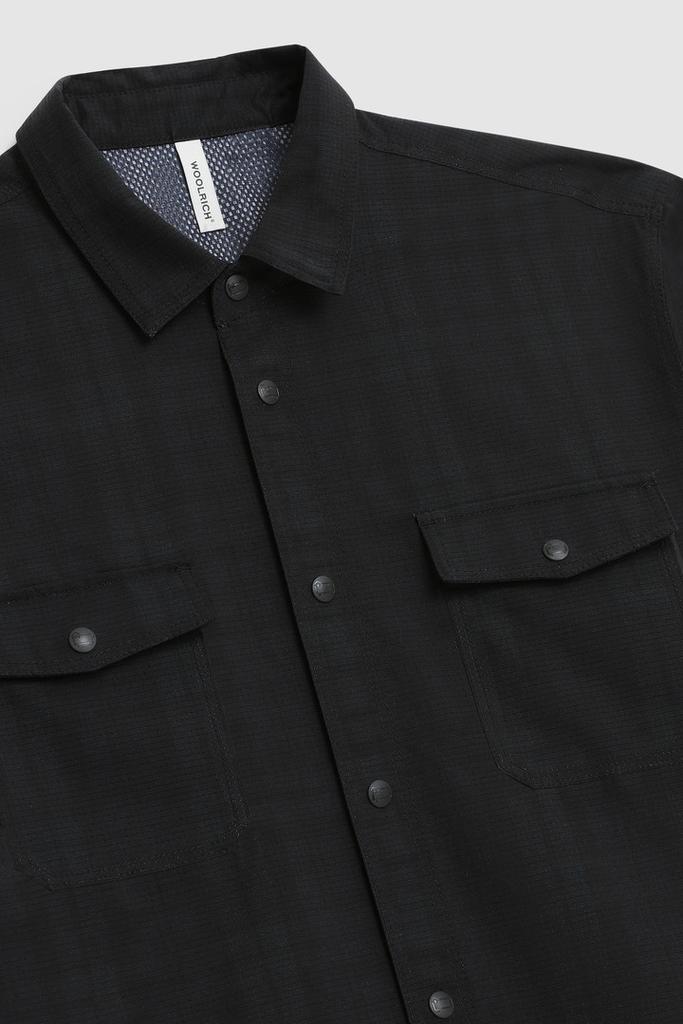 Half-Sleeve Cool Mesh Shirt with Blackwatch Pattern商品第7张图片规格展示