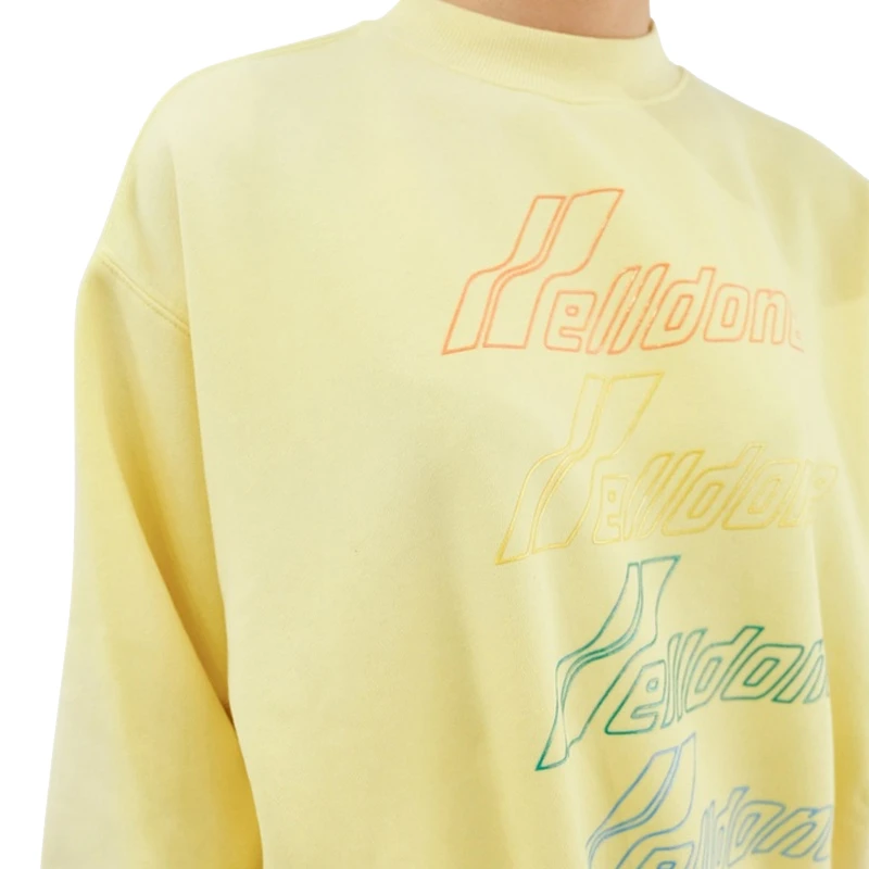 We11done 女士黄色字母logo圆领卫衣 WD-TS8-20-098-U-YE 商品