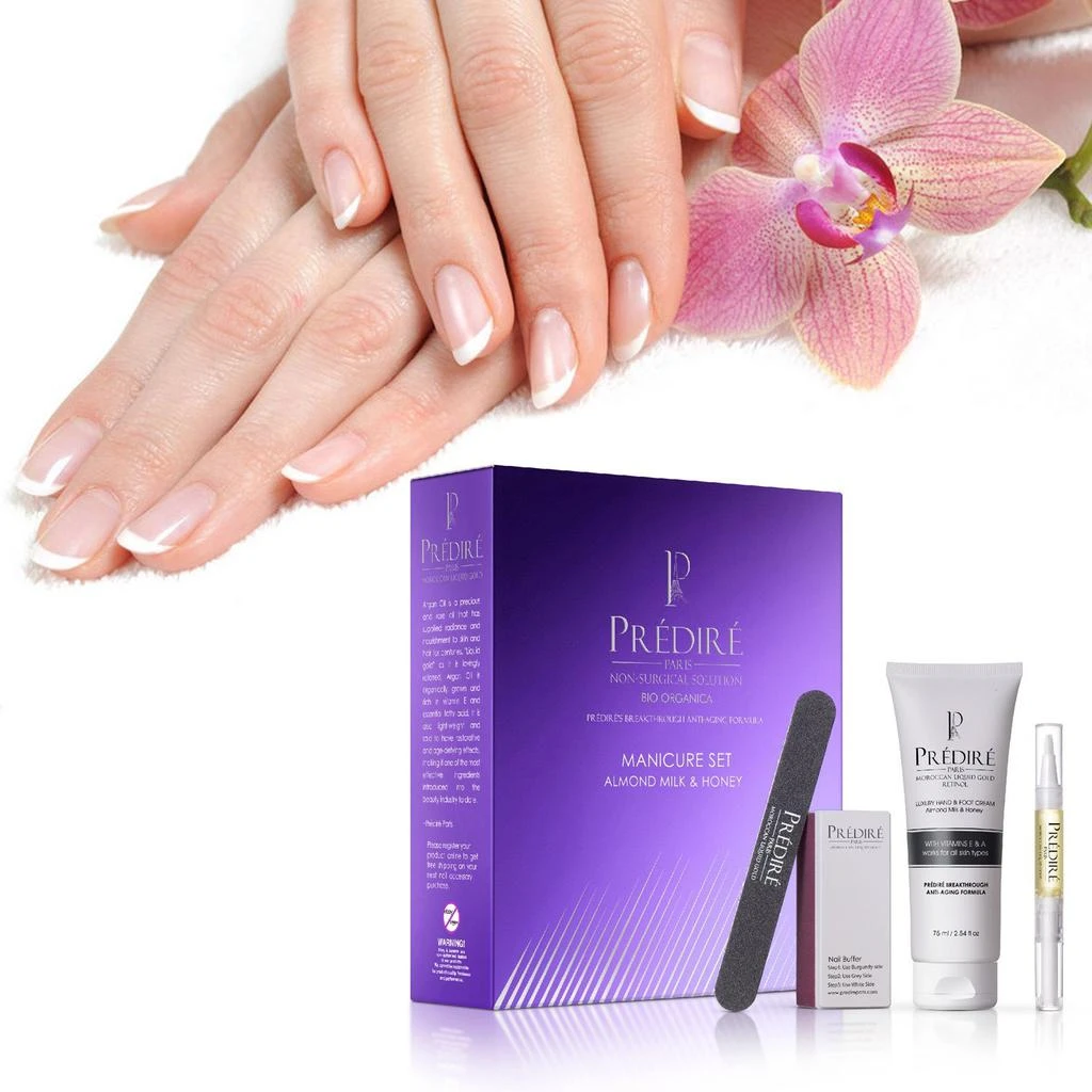 商品Predire Paris|Almond Milk and Honey 4-Piece Luxury Manicure Set,价格¥207,第5张图片详细描述