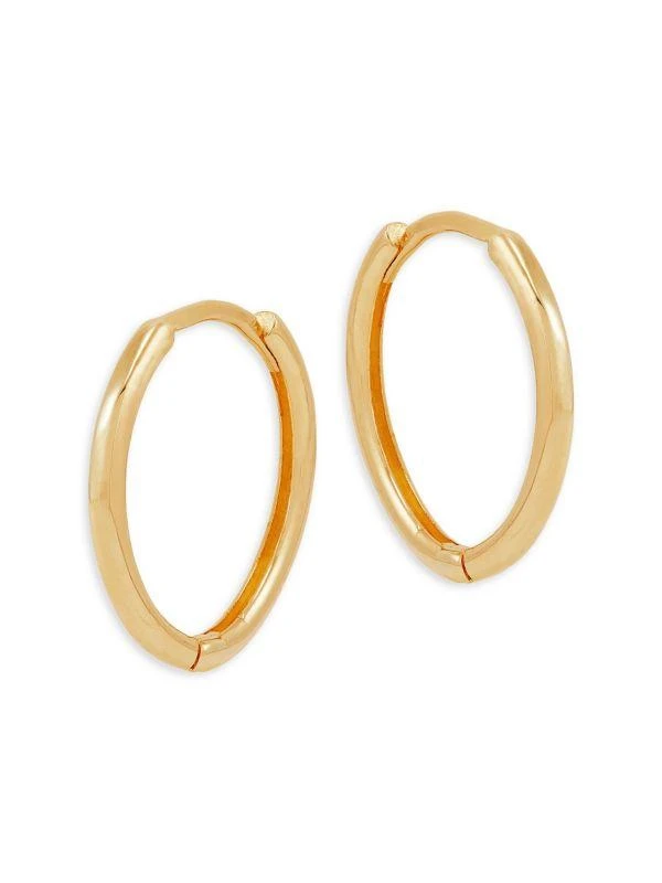 商品Saks Fifth Avenue|14K Yellow Gold Tube Huggie Earrings,价格¥1459,第2张图片详细描述