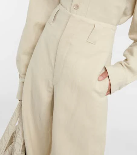 商品Lemaire|Curved linen and wool pants,价格¥4511,第4张图片详细描述