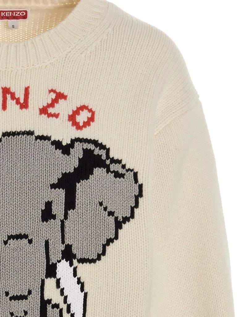 商品Kenzo|Kenzo Logo Intarsia Crewneck Jumper,价格¥1777,第3张图片详细描述