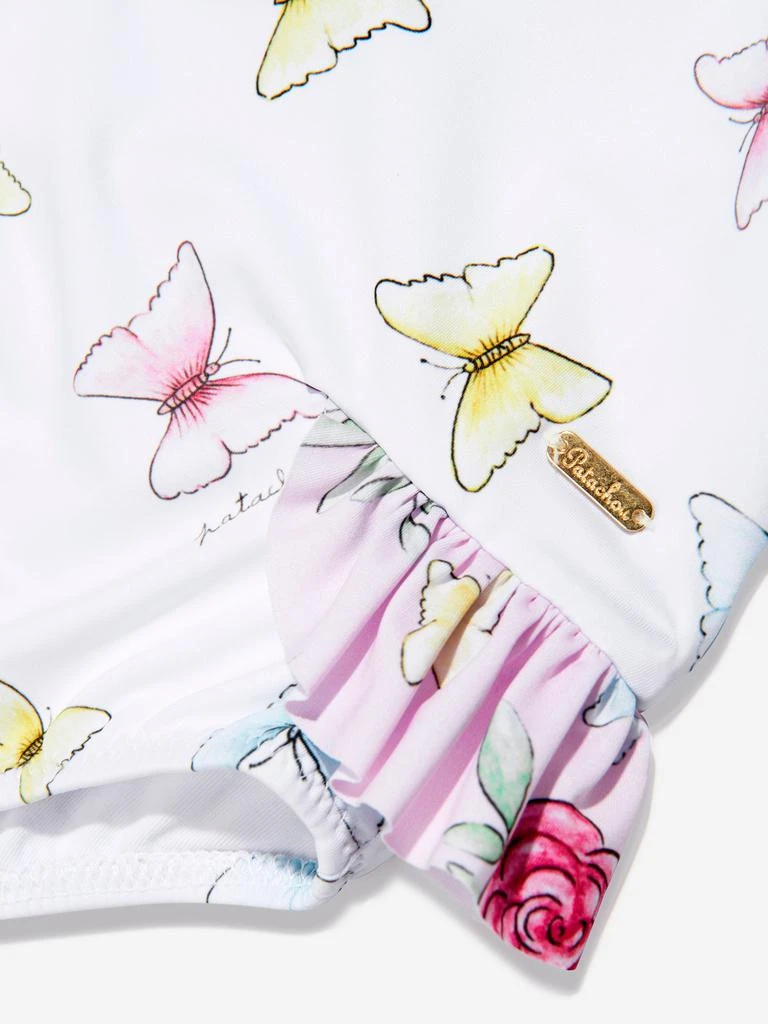 商品Patachou|Girls Butterflies Swimsuit in White,价格¥289,第4张图片详细描述