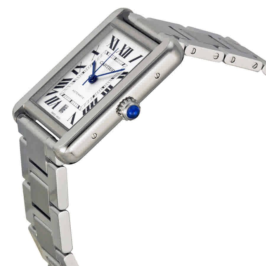 Cartier Tank Solo XL Automatic Silver Dial Mens Watch W5200028商品第2张图片规格展示