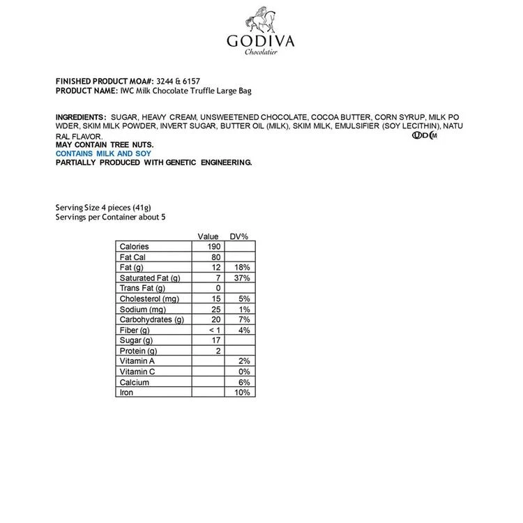 商品Godiva|牛奶巧克力松露 独立包装,价格¥75,第2张图片详细描述