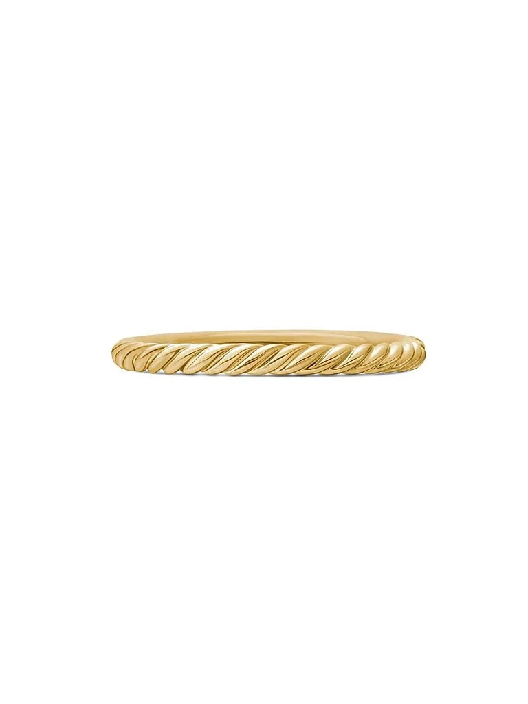 商品David Yurman|Cable Collectibles Stack Ring in 18K Yellow Gold,价格¥11466,第5张图片详细描述