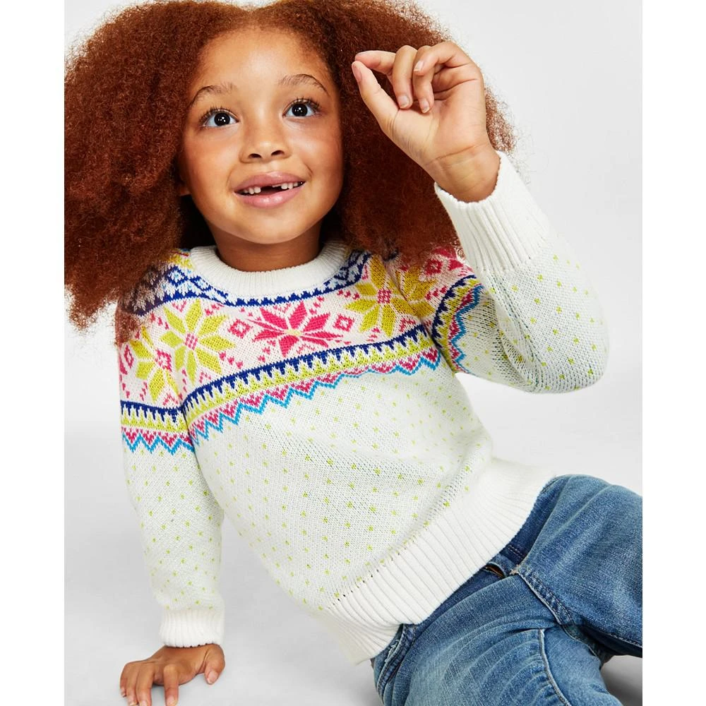 商品Charter Club|Holiday Lane Little Girls Multi-Color Fair Isle Sweater, Created for Macy's,价格¥88,第3张图片详细描述