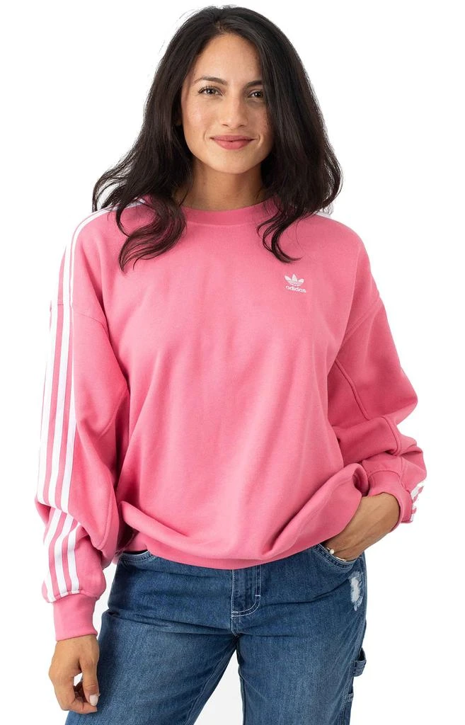 商品Adidas|(H33542) Adicolor Classics Oversized Sweatshirt - Rose Tone ,价格¥182,第1张图片