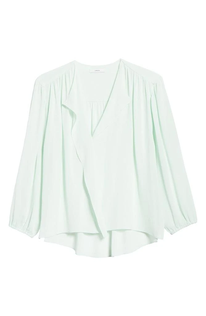 商品Vince|Shirred Long Sleeve Silk Blouse,价格¥864,第5张图片详细描述