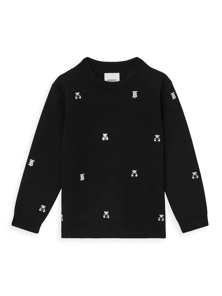 商品Burberry|Little Kid's &amp; Kid's Nicky Bear Logo Sweatshirt,价格¥2845,第1张图片