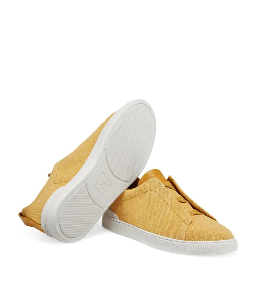 商品Zegna|Suede Triple Stitch Sneakers,价格¥5249,第4张图片详细描述