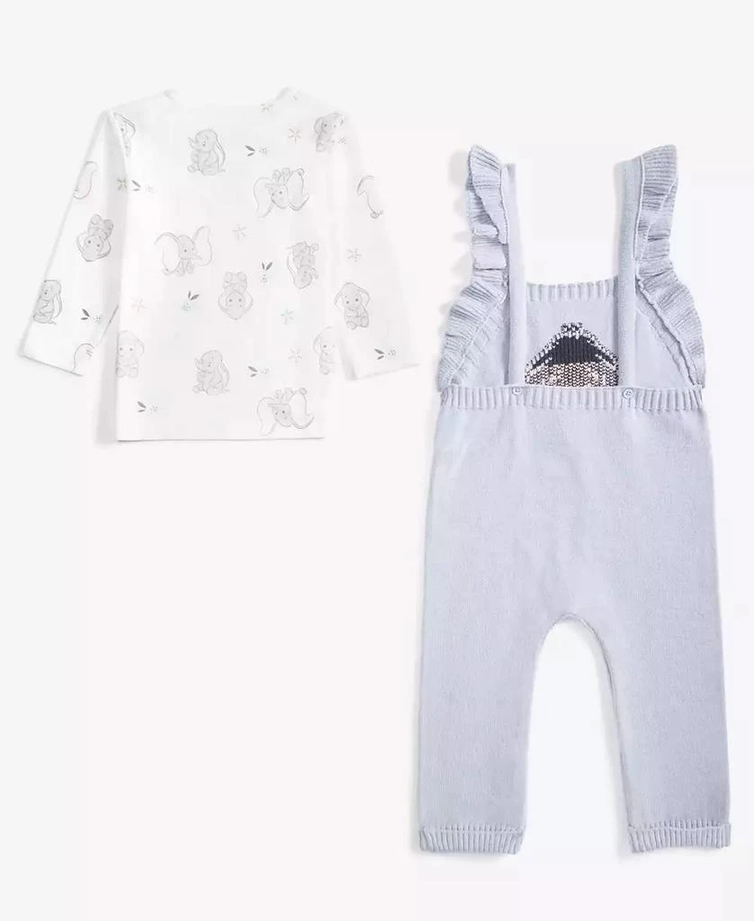 商品Disney|Baby Girls Dumbo Knit Shirt & Overalls 2-Pc Set,价格¥149,第2张图片详细描述