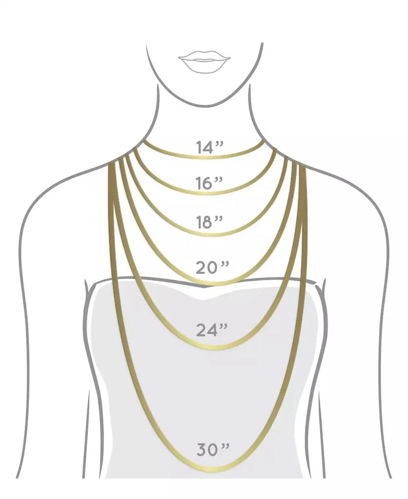 商品Unwritten|14K Gold Flash Plated 3-Pieces Layered Chain Necklace Set,价格¥113,第3张图片详细描述