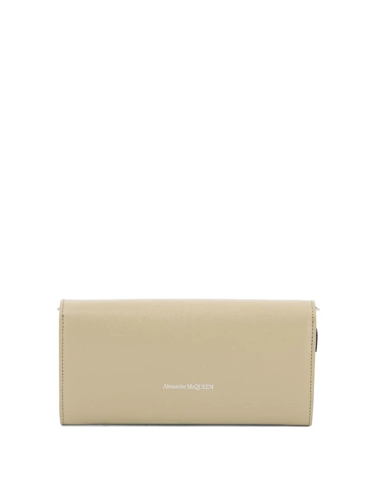 商品Alexander McQueen|Skull Wallets & Card Holders Beige,价格¥2376,第3张图片详细描述