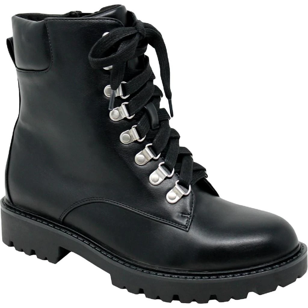 商品Charles David|Charles by Charles David Womens RANDY Faux Leather Combat & Lace-up Boots,价格¥91,第1张图片