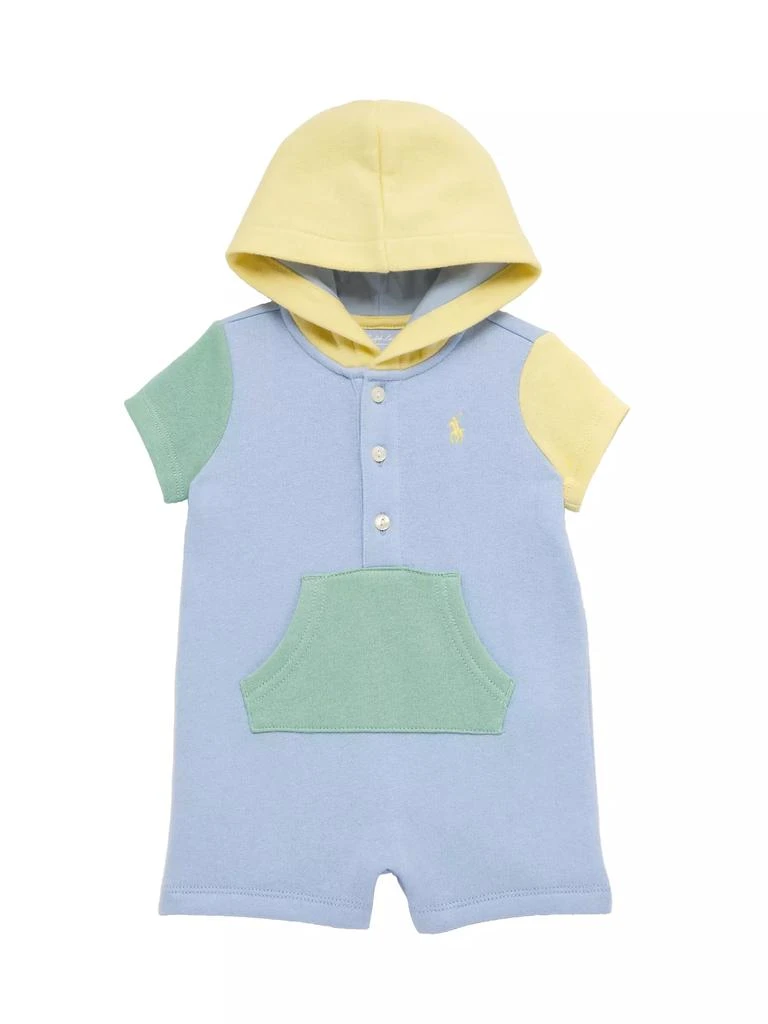 商品Ralph Lauren|Baby Boy's Colorblock Hooded Romper,价格¥203,第1张图片