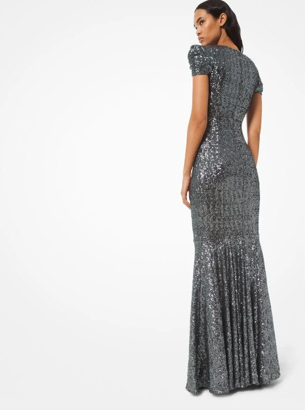 商品Michael Kors|Sequined Mesh Trumpet Gown,价格¥37386,第2张图片详细描述