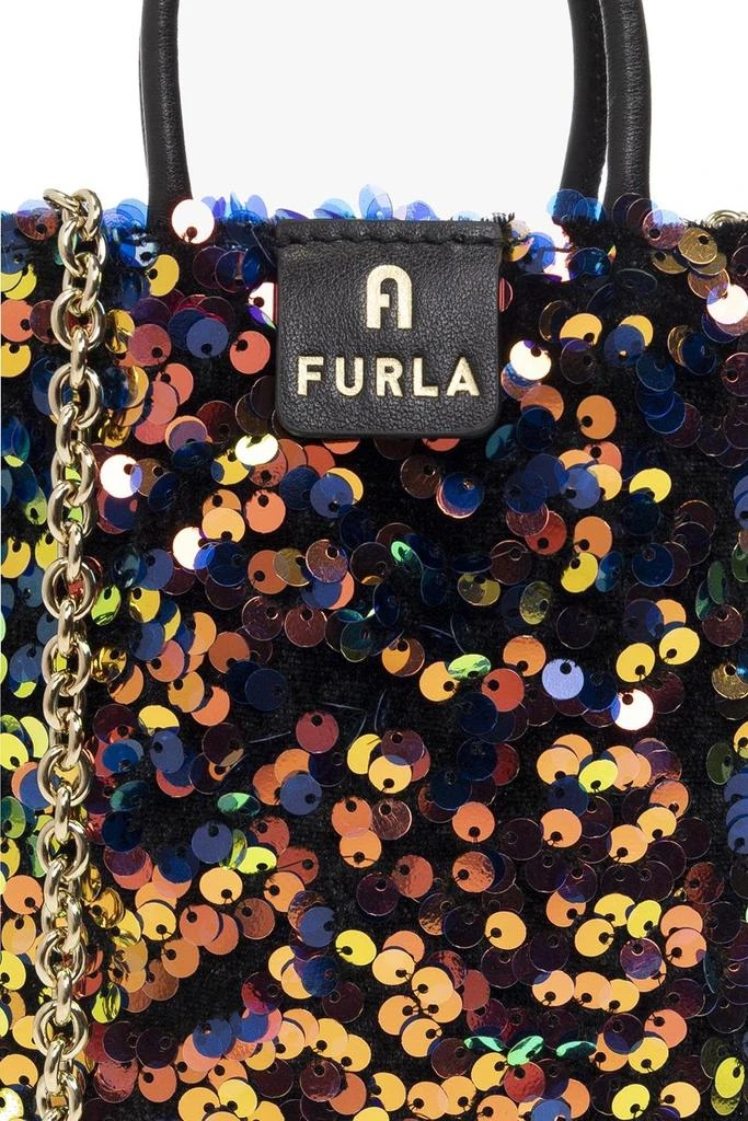 商品Furla|Furla Sequin-Embellished Mini Tote Bag,价格¥767,第4张图片详细描述